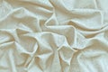 Cream silk damask with wavy texture