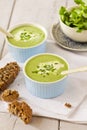 Cream spinach soup Royalty Free Stock Photo