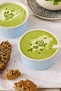 Cream spinach soup Royalty Free Stock Photo