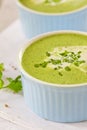 Cream spinach soup Royalty Free Stock Photo