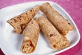 Cream Stuffed thin pancake, paladai Stuffed chapati