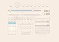 Cream Style User Interface Elements