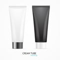 Cream Tube Mock Up Set. Vector