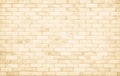 Cream white brick wall texture background. Brickwork and stonework flooring backdrop interior design home style vintage old Royalty Free Stock Photo