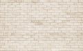 Cream white brick wall texture background. Brickwork and stonework flooring backdrop interior design home style vintage old