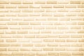 Cream and white brick wall texture background. Brickwork and stonework flooring backdrop interior design home style vintage old Royalty Free Stock Photo