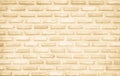 Cream and white brick wall texture background. Brickwork and stonework flooring backdrop interior design home style vintage old Royalty Free Stock Photo