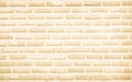 Cream and white brick wall texture background. Brickwork and stonework flooring backdrop interior design home style vintage old Royalty Free Stock Photo