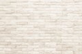 Cream and white brick wall texture background. Brickwork and stonework flooring backdrop interior design home style vintage old