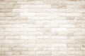 Cream and white wall texture background, brick stone pattern modern decor home and vintage stonework floor interior or design Royalty Free Stock Photo