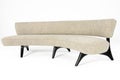 Cream Wool Modern Sofa