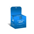 Creambox Packaging dieline template Size 4x4x4 inch,Vector design Royalty Free Stock Photo