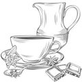 Creamer with Cup