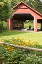 Creamery Covered Bridge in Summer Royalty Free Stock Photo