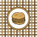 creampuff pastry lasso rope Royalty Free Stock Photo