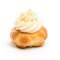 Creampuff on plain white background - product photography Royalty Free Stock Photo