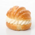 Creampuff on plain white background - product photography Royalty Free Stock Photo