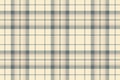 Creamy beige and muted grey plaid pattern. Perfect for textile design, website backgrounds, or rusticchic branding. Subtle Royalty Free Stock Photo