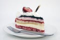 Creamy berry cake