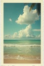Creamy border, slight shadow, realistic polaroid texture , worn, soft