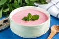 Creamy cherry soup Royalty Free Stock Photo