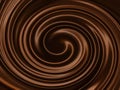 Creamy chocolate texture - abstract swirls Royalty Free Stock Photo
