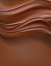 Creamy chocolate vertical background