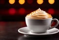 creamy coffee, set against a related background with ample copy-space for text.