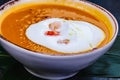 Creamy Crab bisque. Seafood soup