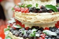 Creamy delicious berries cake