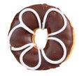 Creamy delicious donut (doughnut) isolated