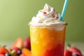 Creamy Delight Blended Smoothie Experience Royalty Free Stock Photo
