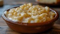 Creamy homemade macaroni and cheese in a bowl Royalty Free Stock Photo