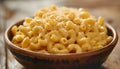 Creamy homemade macaroni and cheese in a bowl Royalty Free Stock Photo