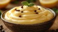 Creamy Lemon-Flavored Dessert Royalty Free Stock Photo