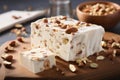 Creamy Nutty nougat. Generate Ai