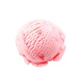 Creamy pink strawberry icecream