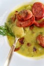 German Potato Sausage Soup Royalty Free Stock Photo