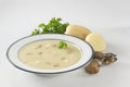 Creamy potato soup Royalty Free Stock Photo