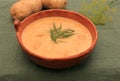 Creamy potato and dill soup