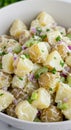 Creamy Potato Salad with Celery and Red Onion Royalty Free Stock Photo