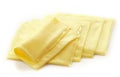 Creamy processed cheese slices Royalty Free Stock Photo