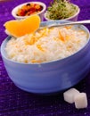 Creamy rice pudding Royalty Free Stock Photo