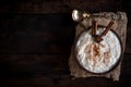Creamy rice pudding Royalty Free Stock Photo