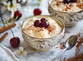 Creamy rice pudding with a hint of vanilla