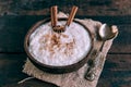 Creamy rice pudding Royalty Free Stock Photo
