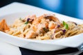 Creamy seafood pasta