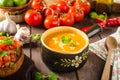Creamy tomato soup Royalty Free Stock Photo