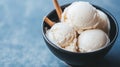 Creamy Vanilla Ice Cream with Bourbon Flavor Royalty Free Stock Photo
