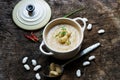Creamy white bean soup Royalty Free Stock Photo